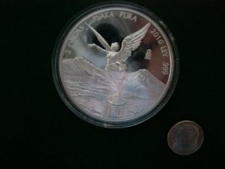 2010 Mexican Libertad Rare 2 Oz.  Silver Proof - See Details/photo 