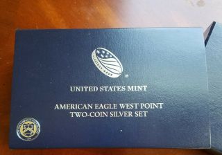2016 American Eagle West Point Two - Coin Silver Set Proof,  Bu (w/coas)