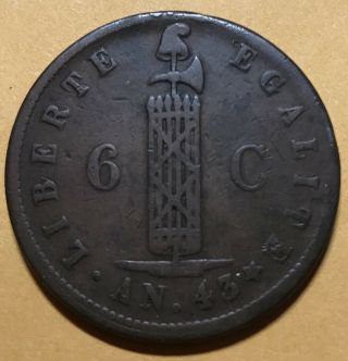 Haiti 1846 6 Centimes