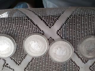 Silver Buffalo Coins Canada 1.  25 Oz Each 4 Total Coins