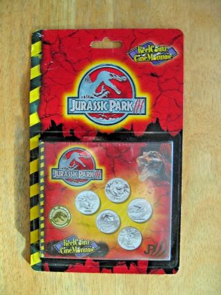 2001 Royal Canadian Jurassic Park Iii Token & Sticker Book Wi Stickers Mip