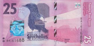 Seychelles 25 Rupees (2016) - Birds/Fish/Flowers - p48 UNC 2