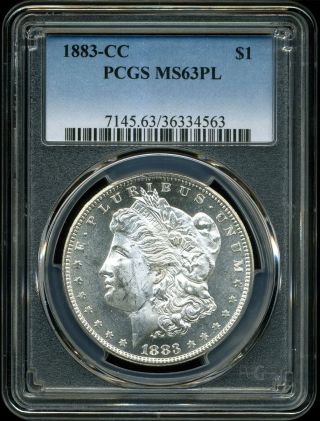 1883 - Cc $1 Morgan Silver Dollar Ms63pl Proof - Like Pcgs 36334563