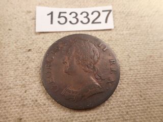 1747 Great Britain Half Penny Collector Grade Album Coin - 153327