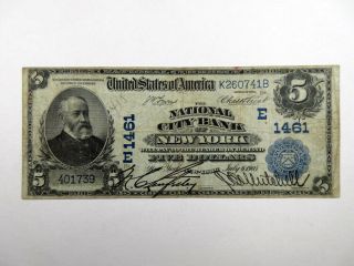 York,  Ny.  National City Bank Of Ny $5 Ser.  1902 Db Ch 1461 Ch.  Fine - Vf