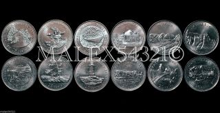 Canada 1992 Complete Set Of The (12) Commemorative 25 Cents