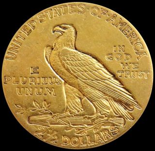 1914 GOLD UNITED STATES $2.  5 DOLLAR INDIAN HEAD QUARTER EAGLE COIN BETTER DATE 2