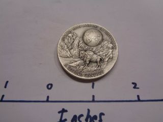 Yellowstone Old Faithful National Park 100th 1972 Medallic 999 Silver Coin H