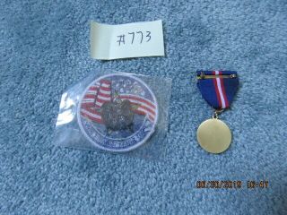United States Heritage Vintage Medal With Badge Accompanying 2