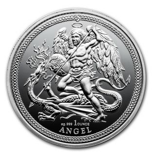 2017 Isle Of Man 2 - Coin Silver Angel Proof/reverse Proof Set - Sku 158059