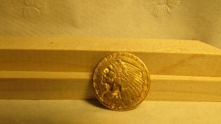 1914 D Us $2 - 1/2 $2.  50 Indian Head Quarter Eagle Gold Coin D1