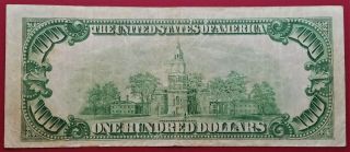 1928 - A Series $100 One Hundred Dollar Federal Reserve Note Woods | Mellon 2