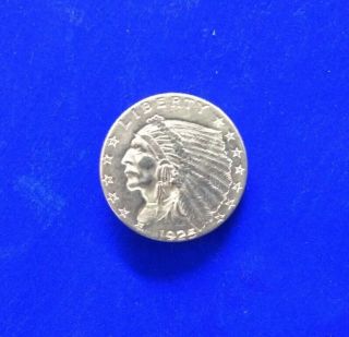 1925 - D Us $2.  5 Indian Head Quarter Eagle Gold Coin - Please View