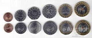 Mauritania - Set 6 Coins 1 / 5 1 2 5 10 20 Ouguiya 2017 - 2018 Unc Lemberg - Zp