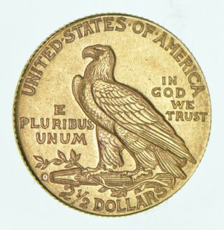 1914 - D Indian Head $2.  50 Gold Quarter Eagle - US Gold Coin 086 2