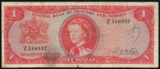 Trinidad And Tobago $1 Dollar 1964 (p - 26b)