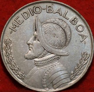 1962 Panama 1/2 Balboa Silver Foreign Coin