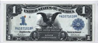 $1.  00 1899 $1 Silver Certificate Black Eagle Fr 233 Large ( (higher Grade))  Note