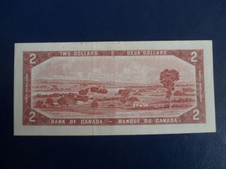 1954 Canada 2 Dollar Bank Note - Beattie/Raminsky - LU1454450 - EF - AU Cond.  18 - 172 4