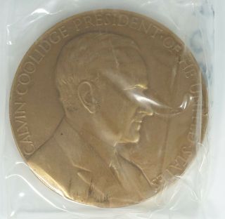 Bronze President Calvin Coolidge Inauguration Medal Us - I835