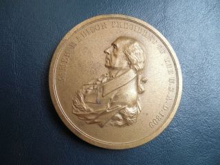 James Madison Peace And Friendship Medal Coin Us Medallion 3 " 8 Ounces