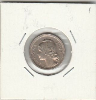 Portugal Angola 10 Centavos 1921 V Fine Scarse