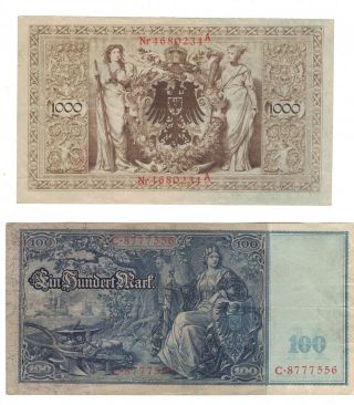 Germany Reichsbanknote 1910 - (6) bank notes 4