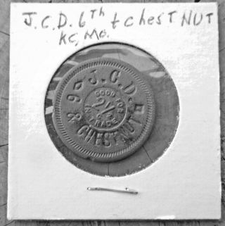 J.  C.  D.  6th & Chestnut Kansas City Mo Good For 21/2 Cents In Trade Token Adams