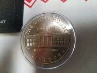 1992 White House 200th Anniversary UNC Silver Dollar Commemorative Coin 2
