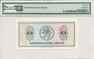 Northern Bank Ltd.  Ireland - Northern 1 Pound 1978 PMG 65EPQ 2