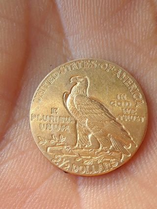 1914 2 1/2 DOLLAR INDIAN HEAD GOLD COIN,  PLEASE LOOK AT THE PICS,  BEFORE BID. 2