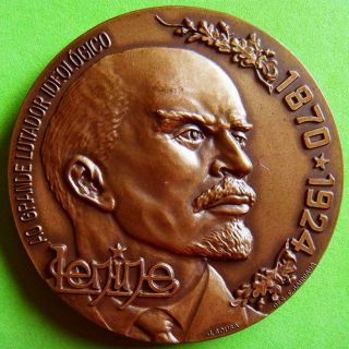 L@@k Revolutionary Politician Political Theorist Vladimir Lenin Bronze Medal
