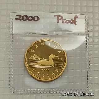 2000 Canada $1 Loon Dollar Coin - Proof Uncirculated Ultra Cameo Coinsofcanada