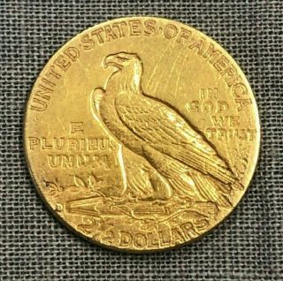 1914 - $2.  5 Dollar Indian Head Quarter Eagle Gold Coin 2