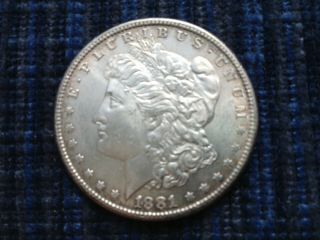 Looks To Be Un Circulated A 1881 S Morgan Silver Dollar