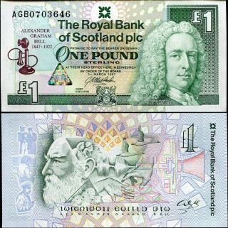 Scotland 1 Pound 1997 Comm.  Alexander Bell P 359 Unc Nr