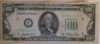 United States Of America - $100 Federal Reserve Note One Hundred Dollars 1950 A