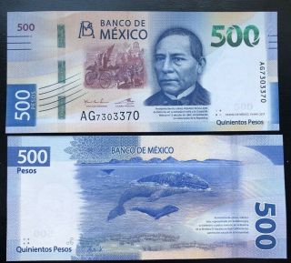 Mexico 500 Pesos P - 2017 (2018) Year Unc