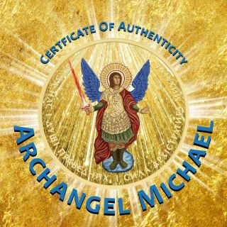 2015 Ukraine 1 Hryvnia Archangel Michael Gods Rays 1 Oz Gilded Silver Coin 3