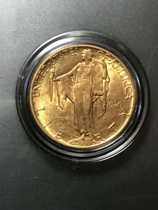 1926 P $2.  50 Us Gold Coin Sesquicentennial Us Commemorative Gold Coin