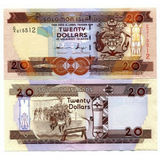 Solomon Islands 20 Dollars Prefix C/4 Nd (2008) P - 28 - Unc