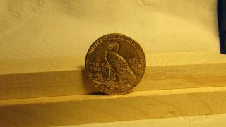 1914 D US $2 - 1/2 $2.  50 Indian Head Quarter Eagle Gold Coin Ungraded No Res 12 2