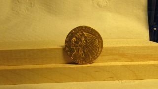 1914 D US $2 - 1/2 $2.  50 Indian Head Quarter Eagle Gold Coin Ungraded No Res 12 3