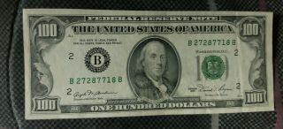 Series 1981 Federal Reserve $100 One Hundred Dollar Note