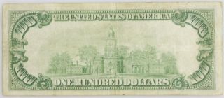 1934 US $100 Federal Reserve Note In Fine 2
