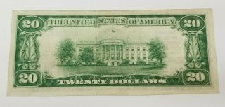 1929 U.  S.  $20 Phoenixville Pennsylvania Federal Bank Note,  1936 7