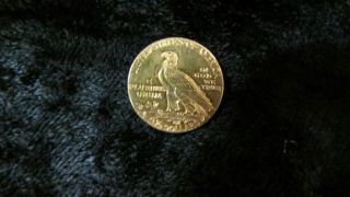 1914 D US $2 - 1/2 $2.  50 Indian Head Quarter Eagle Gold Coin Ungraded 2 2