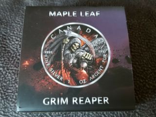 2017 Maple Leaf Grim Reaper Armageddon Ii Silver 1 Oz