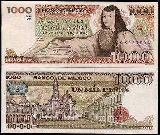 Mexico 1000 1,  000 Pesos 1984,  P 80b Unc