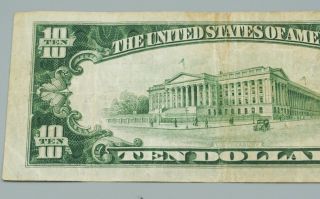 US Series of 1929 Ten Dollar $10 National Currency Series F111115A No Holes 211 5